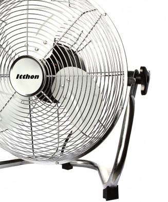 Floor fan 35cm dia. chrome