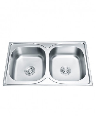 Two-bowl sink