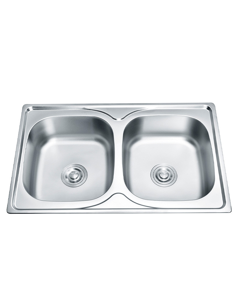 Two-bowl sink