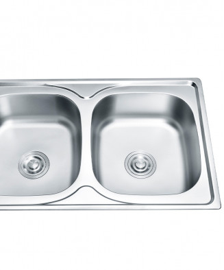 Two-bowl sink