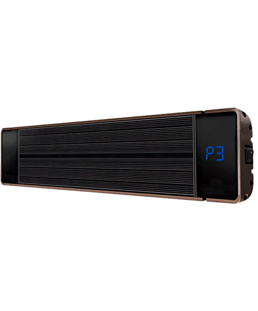 Calefactor Infrarrojo de 1800W de luz negra