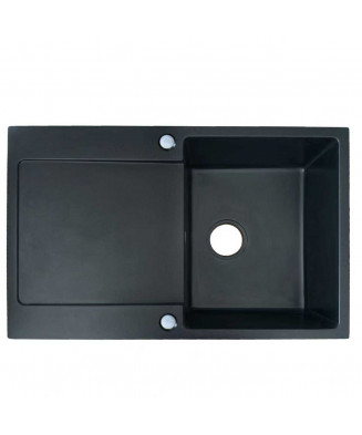 Black quartz single bowl...