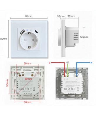 Plugue inteligente Tuya