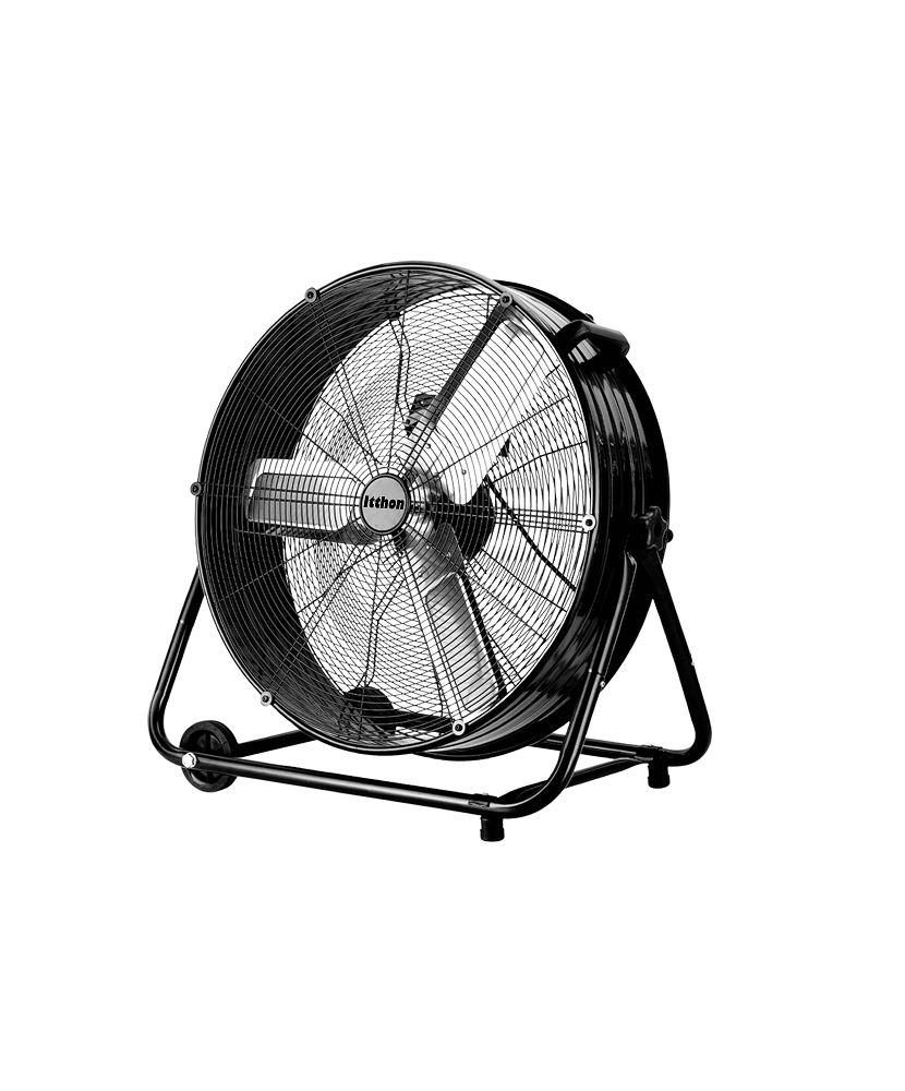 Ventilador de suelo de tambor 60cm negro