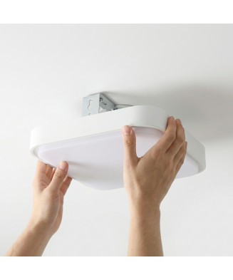 Plafón LED cuadrado de 50 cm.