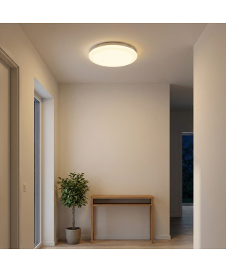 Plafón LED circular de 25 cm.
