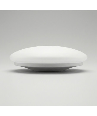 Luminária de teto circular LED com 25 cm de diâmetro.