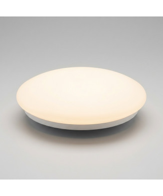 Luminária de teto circular LED com 25 cm de diâmetro.