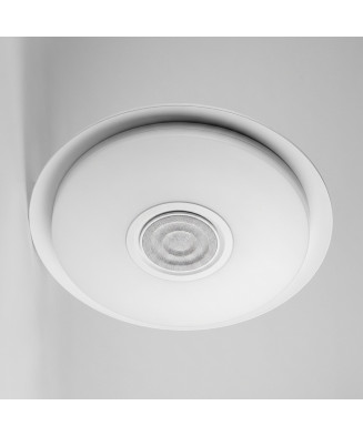 Plafón LED RGB con altavoz.
